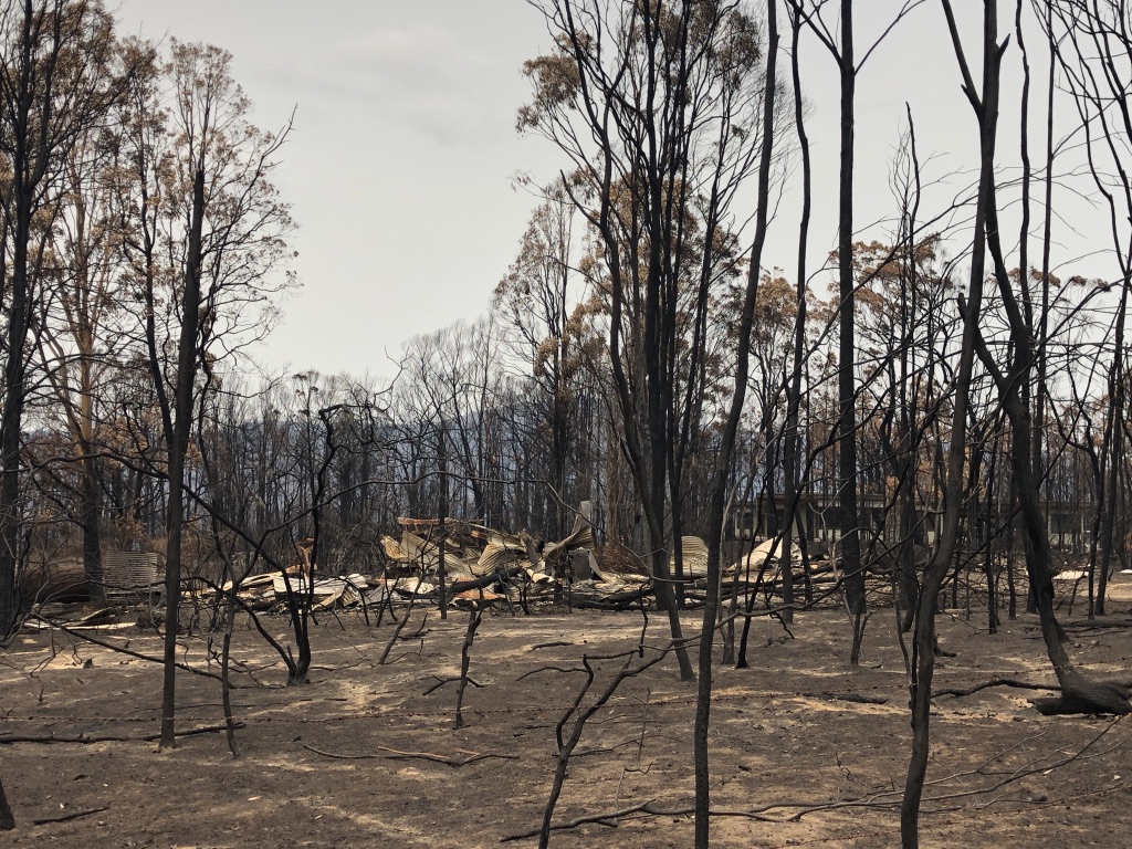 house and sheds lost in Black Summer bushfires